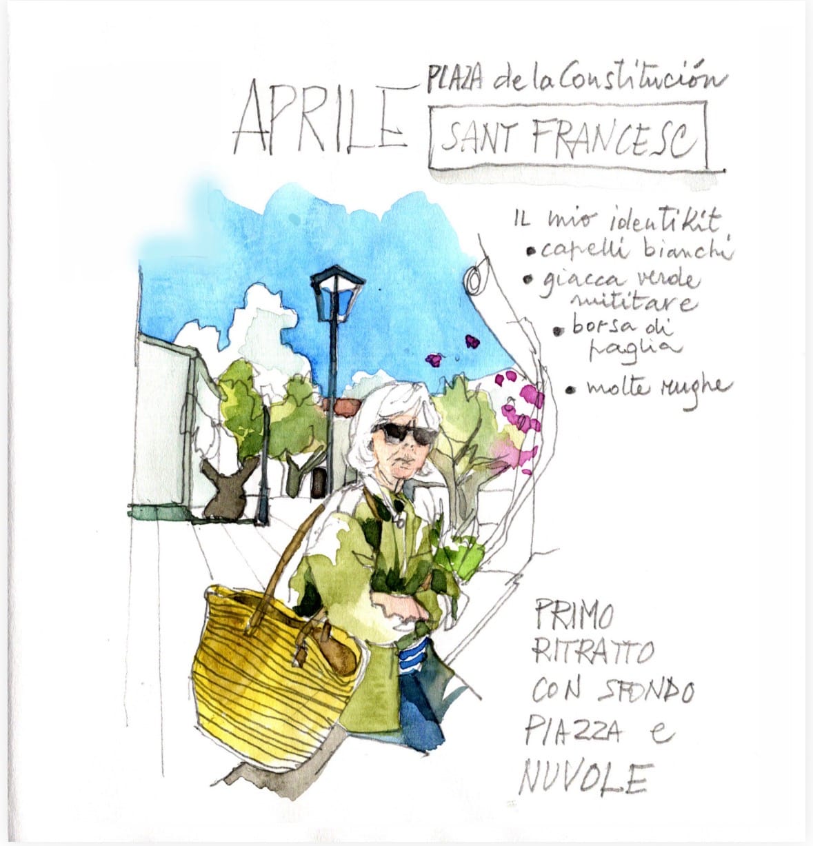 Light and elegant, the watercolour art of Pier Paola Canè for Sentier